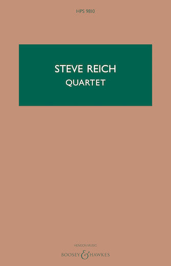 Quartet for 2 Vibraphones and 2 Pianos - Study Score