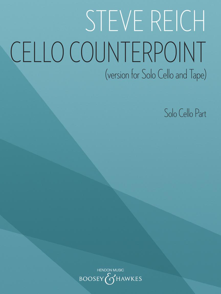 Reich Cello Counterpoint (Version for Solo Cello and Tape) Solo Cello Part