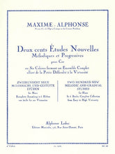 Alphonse Deux cents Études Nouvelles Mélodiques et Progressives Pour Cor - Cahier 4: Vingt Etudes Difficiles
