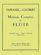 Taffanel and Gaubert Methode Complete de Flute