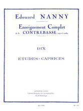 Nanny Dix Etudes-Caprices pour Contrebasse