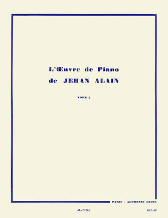 L'Oeuvre de Piano - Volume 1