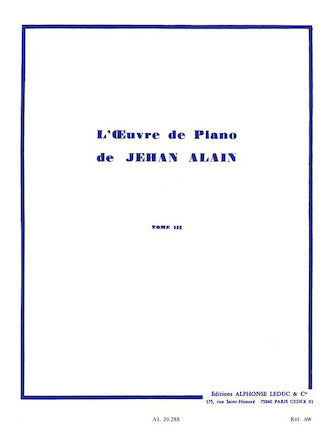 L'oeuvre de Piano - Volume 3
