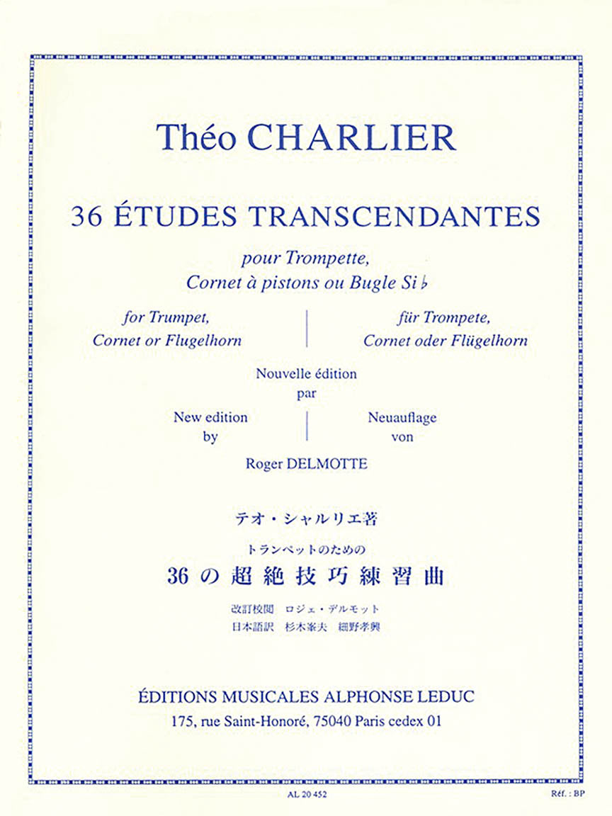 Charlier 36 Etudes Transcendantes