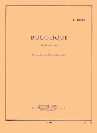 Bucolique Pour Clarinette Et Piano