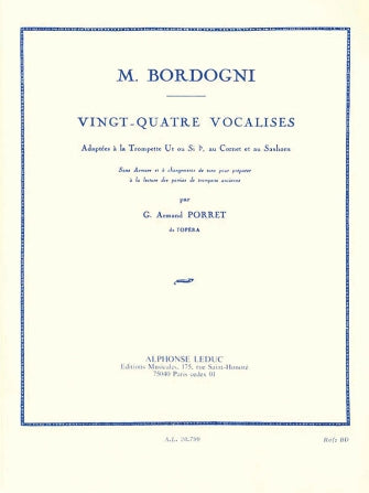 Bordogni 24 Vocalises (Trumpet Solo)