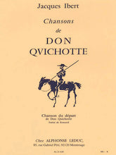 Ibert Chansons De Don Quichotte No. 1 - Chanson Du Depart