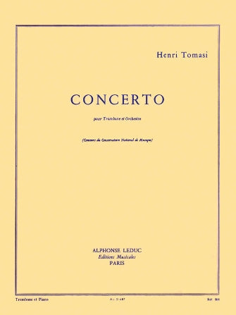 Tomasi Concerto pour Trombone et Piano