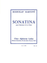 Martinu Sonatina Pour Clarinette Et Piano