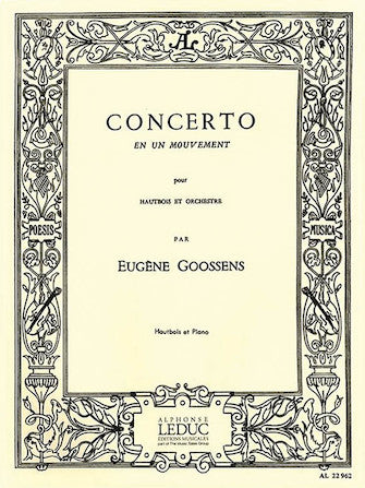 Goossens Concerto In 1 Movement Op.45 (oboe & Piano)