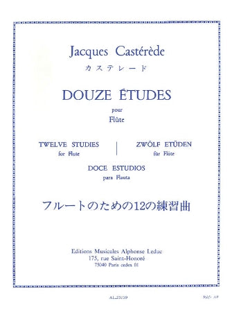 Casterede Douze Etudes Pour Flute