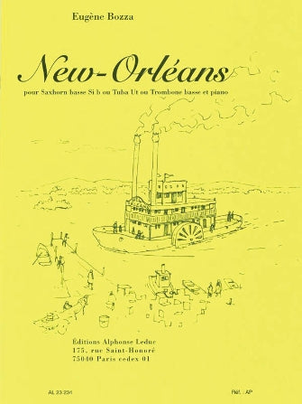 Bozza New-Orleans Pour Saxhorn Basse (ou Tuba, Ou Trombonne Basse) Et Piano