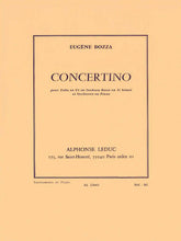 Bozza Concertino (tuba/saxhorn And Piano)