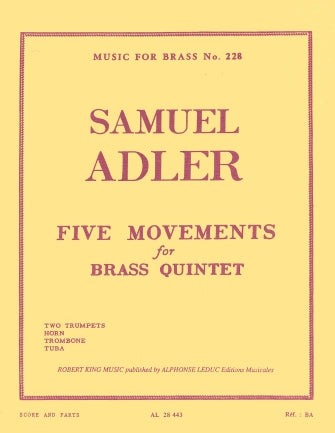 Adler 5 Mouvements for brass quintet