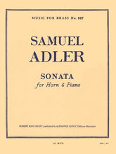 Adler Sonata (horn And Piano)