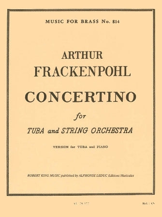 Frackenpohl Concertino for Tuba