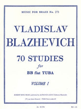 Blazhevich 70 Studies for Bb Tuba - Vol. 1