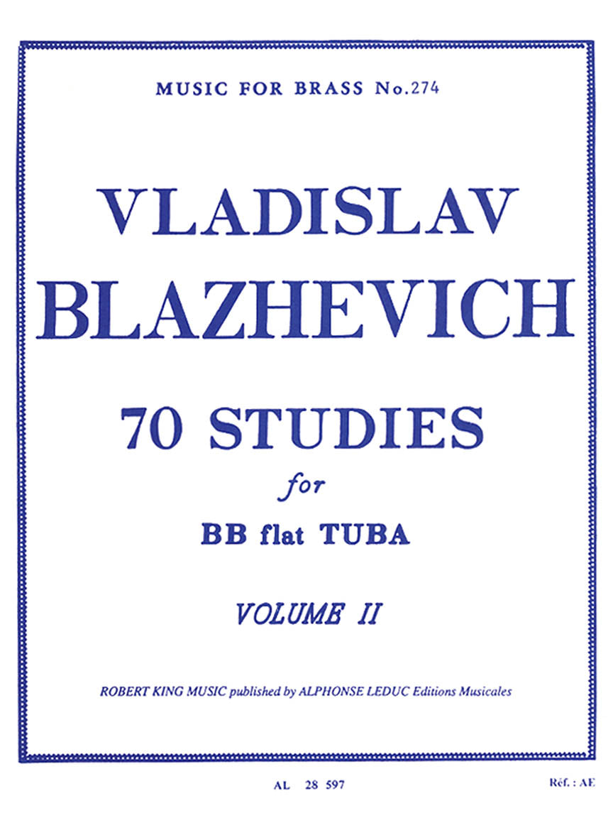 Blazhevich 70 Studies for Bb Tuba - Vol. 2