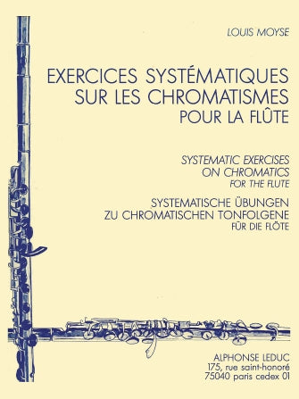 Moyse Exercices Systematiques Sur Les Chromatismes (flute Solo)