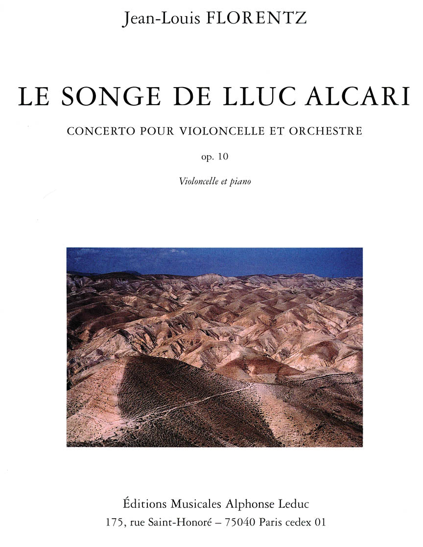 Florentz Le Songe De Lluc Alcari Op.10 (cello & Piano)