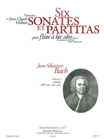 Bach Violin Sonatas & Partitas Arr. For Treble Recorder Solo - Volume 1