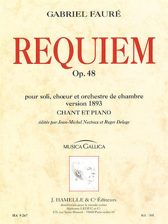 Faure - Requiem Pour Soli, Chur Et Orchestre De Chambre Op. 48 (version De 18