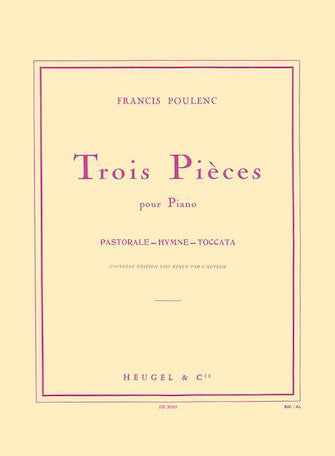 Poulenc Trois Pieces pour Piano