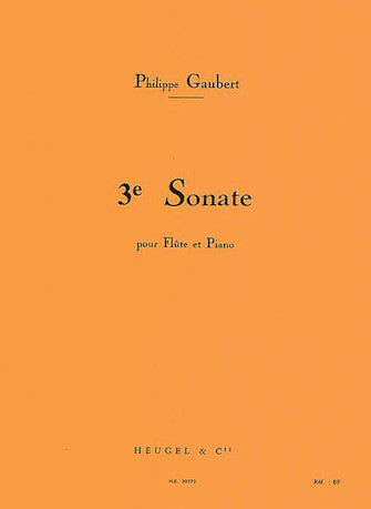 Gaubert Sonata No. 3 for Flute and Piano