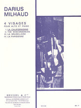 Milhaud Four Faces: I. The Californian Girl (viola And Piano)