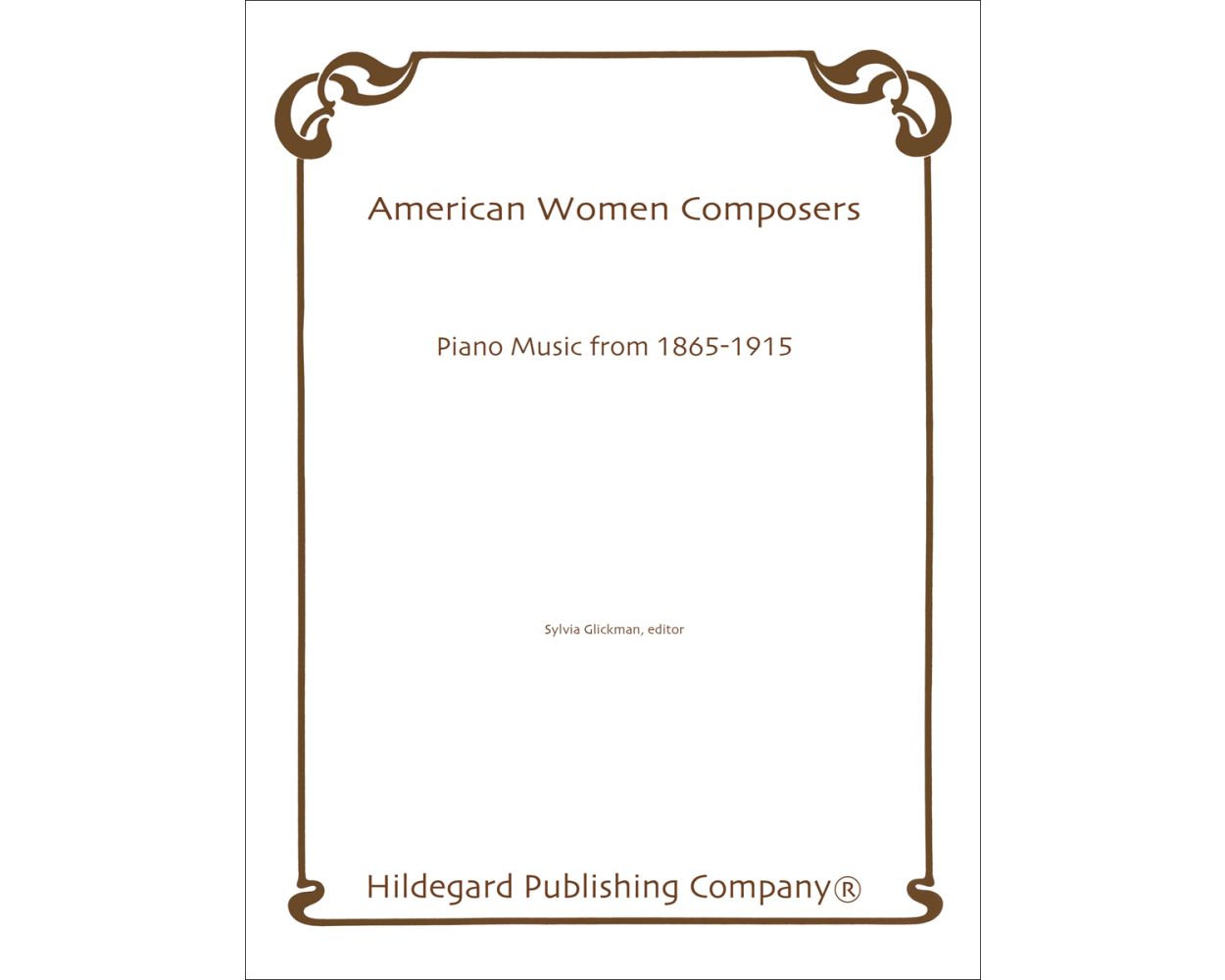 American Women Composers Piano Music