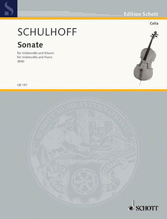 SCHULHOFF SONATA VCL PF