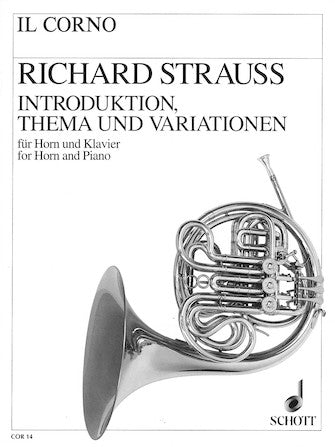 Strauss Introduction, Theme and Variation Horn and Piano
