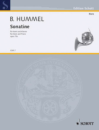 Hummel Sonatina Op. 75A Horn and Piano