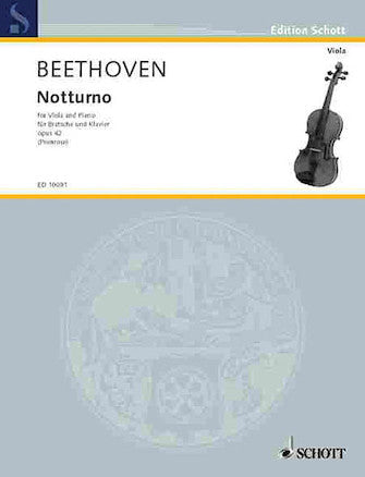 Beethoven Notturno Op. 42 Viola and Piano