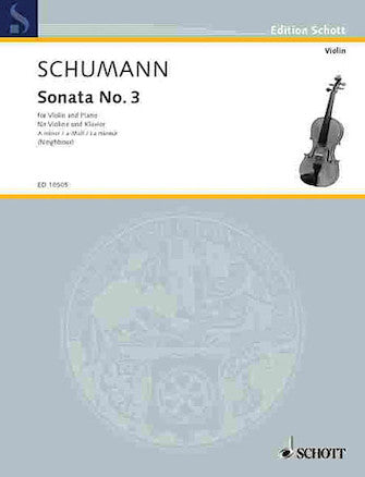Schumann Violin Sonata 3 Op. Post.