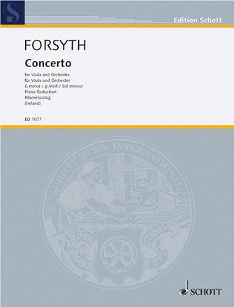 Forsyth Concerto G Minor Viola and Orchestra