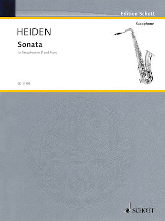Heiden Sonata for Alto Saxophone and Piano (1937)