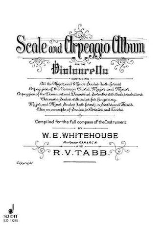 Tabb/Whitehouse Scale and Arpeggio Album Cello