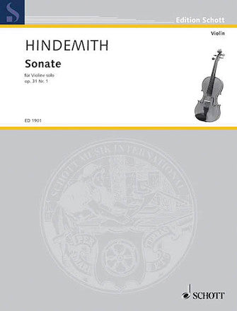 Hindemith Violin Sonata, Op. 31, No. 1