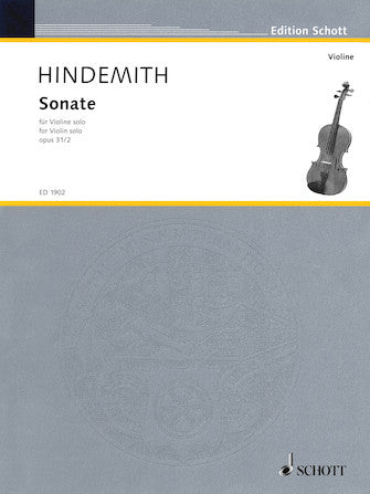 Hindemith Sonata, Op. 31, No. 2 for Violin