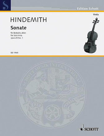 Hindemith Viola Sonata, Op. 25, No. 1