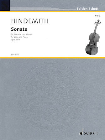 Hindemith Sonata, Op. 11, No. 4 Viola and Piano
