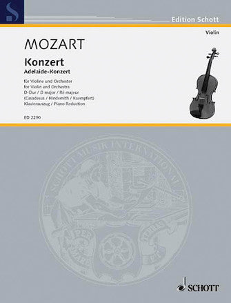 Mozart Concerto in D Major K 294A “Adelaide”