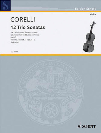 Corelli Trio Sons Op 3 Nos 7-9