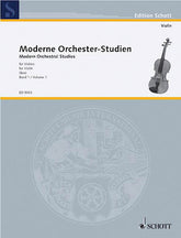 Modern Orchestral Studies For Violin  Volume 1