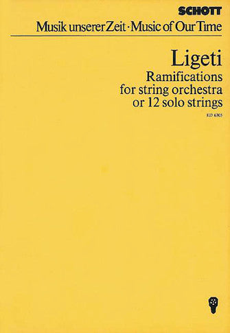 Ligeti Ramifications Study Score
