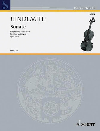 Hindemith Sonata, Op. 25, No. 4 (1922)