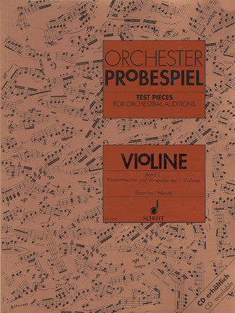 Test Pieces for Orchestral Auditions - Violin Volume 1