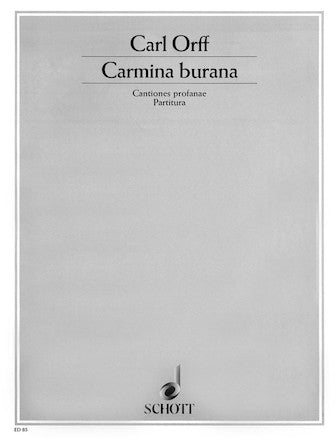 Orff Carmina Burana Full Score