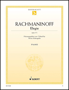 Rachmaninoff Elegie, Op. 3, No. 1 Piano